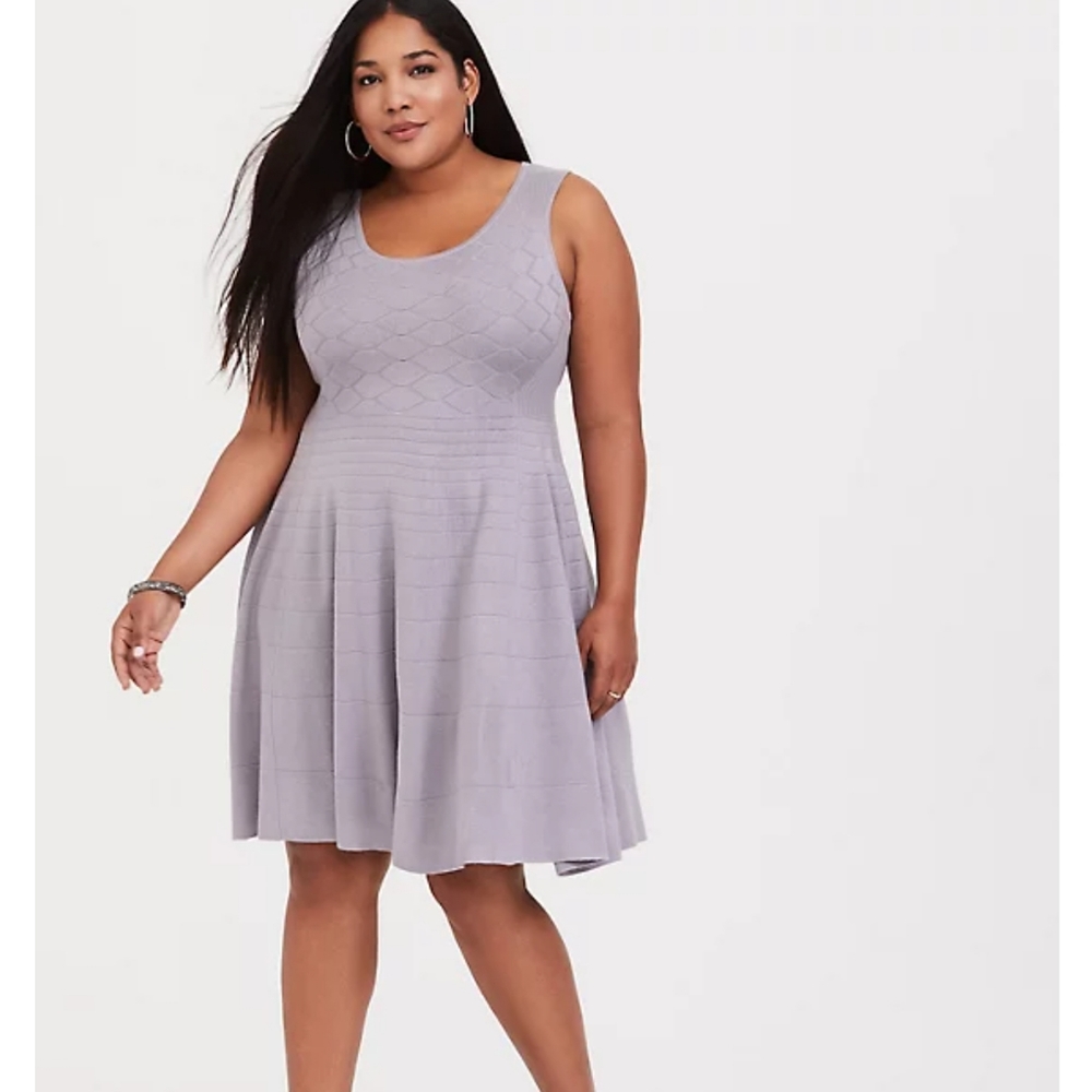 ❤️Torrid Skater Honeycomb Sweater Dress